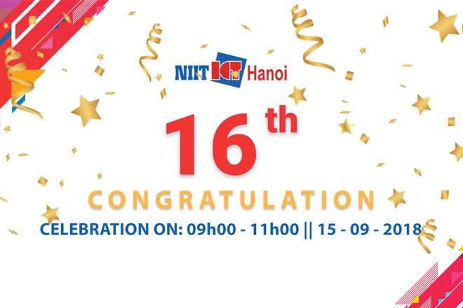 Chúc mừng NIIT - ICT Hà Nội tròn 16 tuổi