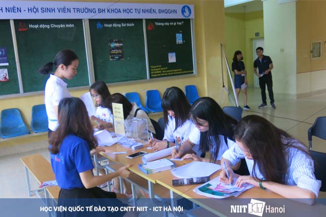 NIIT - ICT Hà Nội tham dự ngày hội hướng nghiệp tại trường ĐH Khoa học tự nhiên 4