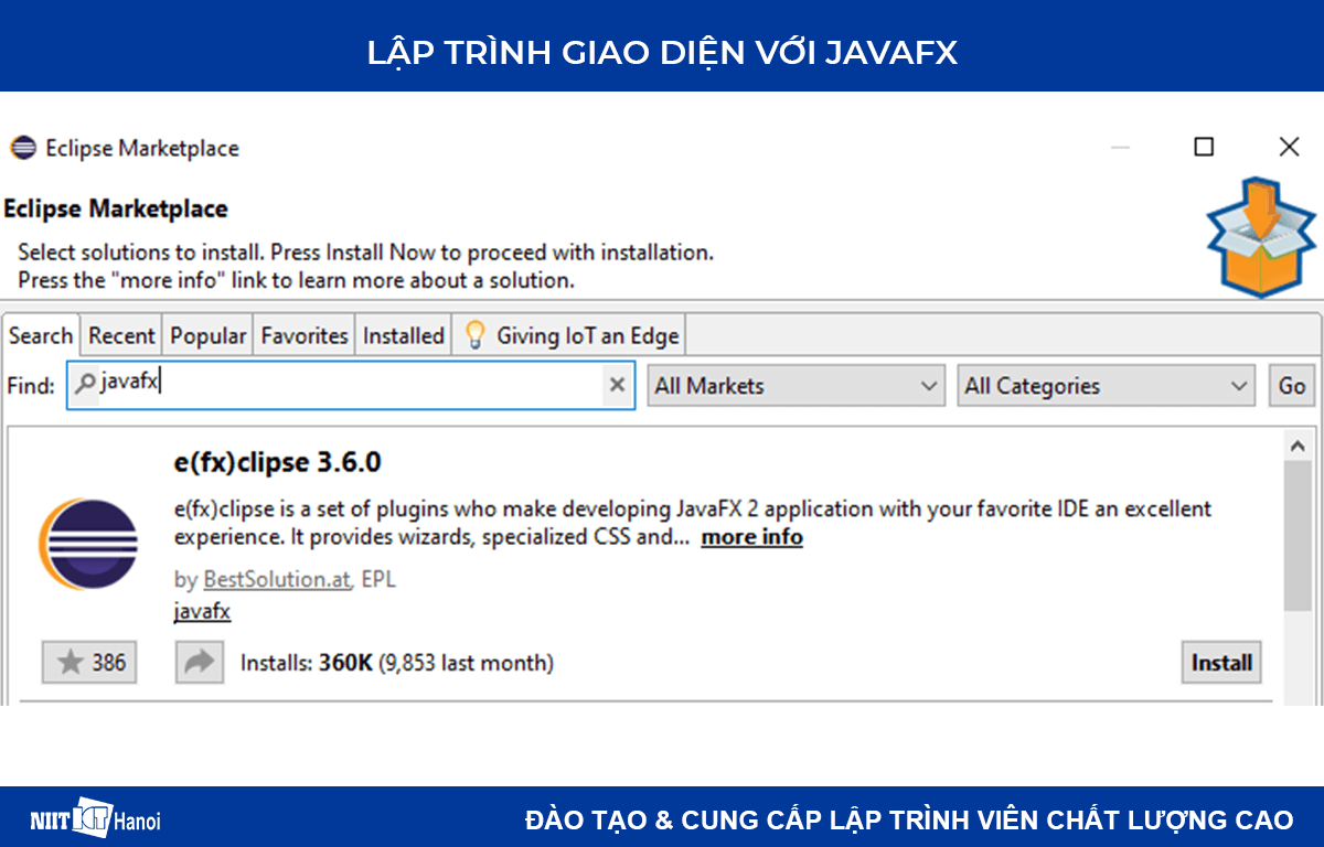 Lập trình giao diện với JavaFX: Cài đặt e(fx)clipse