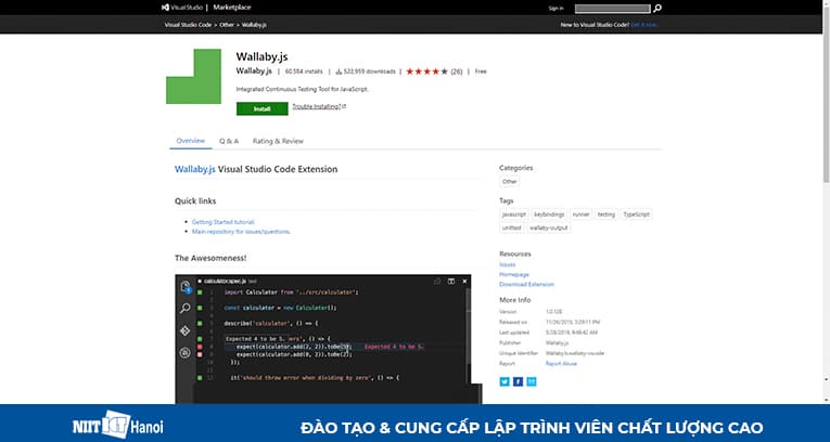Extension hữu ích trên VS Code dành cho lập trình Javascript - Wallaby.js