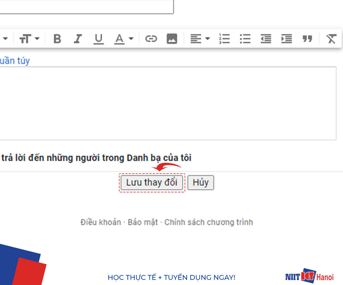 Hướng dẫn Hủy gửi Email (Bước 2)