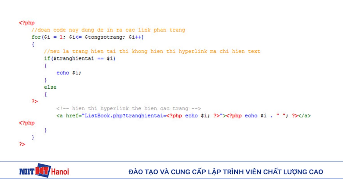 Hiển thị các hyperlink phân trang (Pagination)