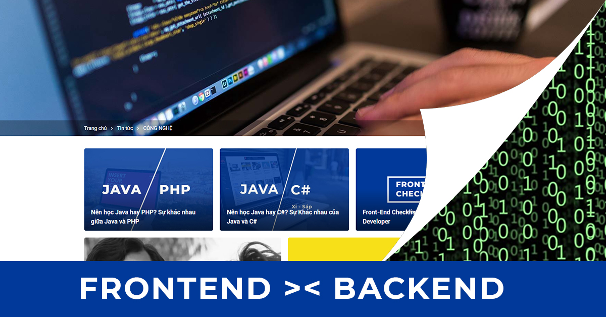 So sánh Công việc Frontend với Backend