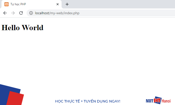 Tạo Chương trình PHP đầu tiên