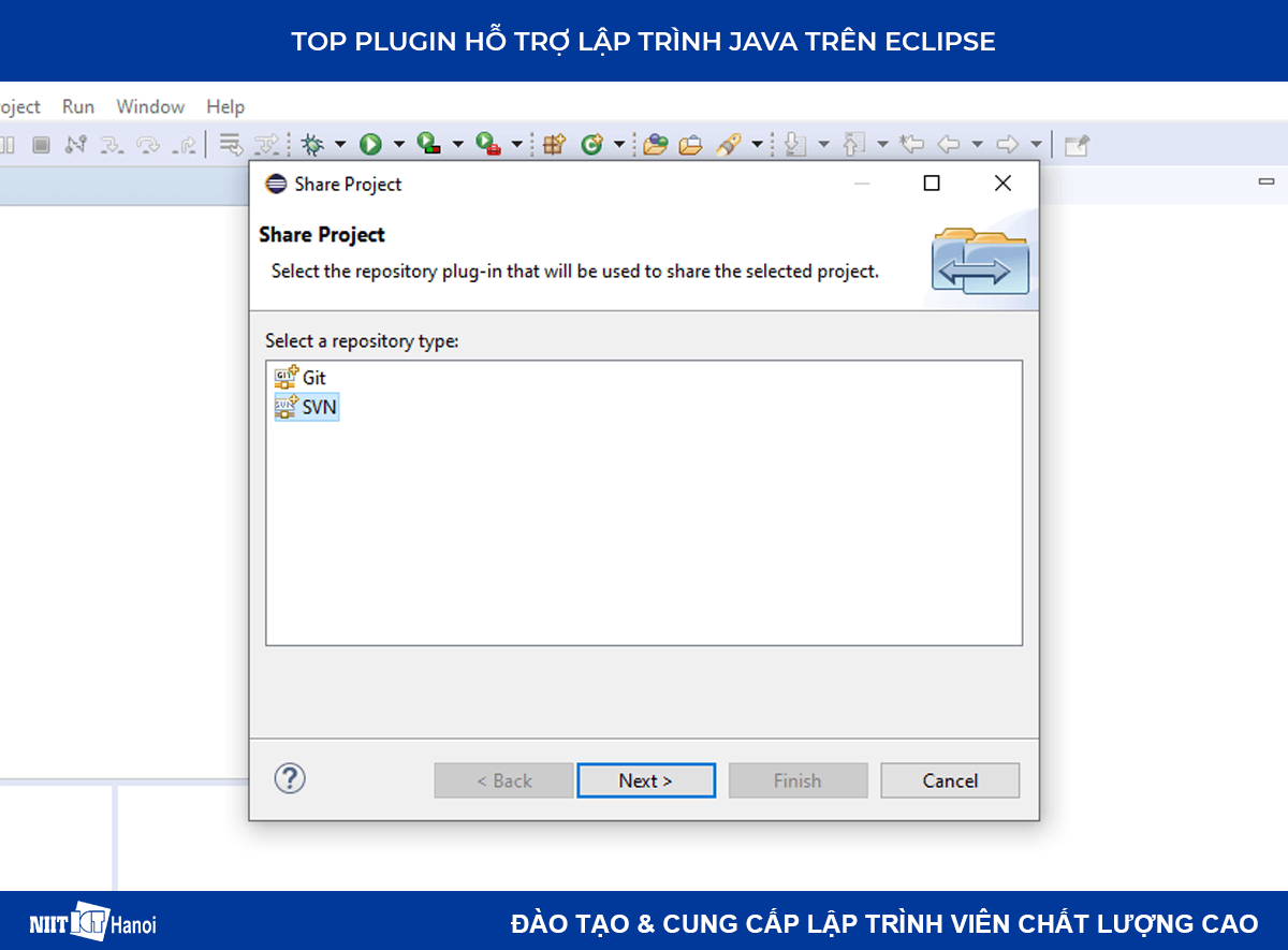 Plugin hỗ trợ lập trình Java trên Eclipse: Cách sử dụng Subclipse