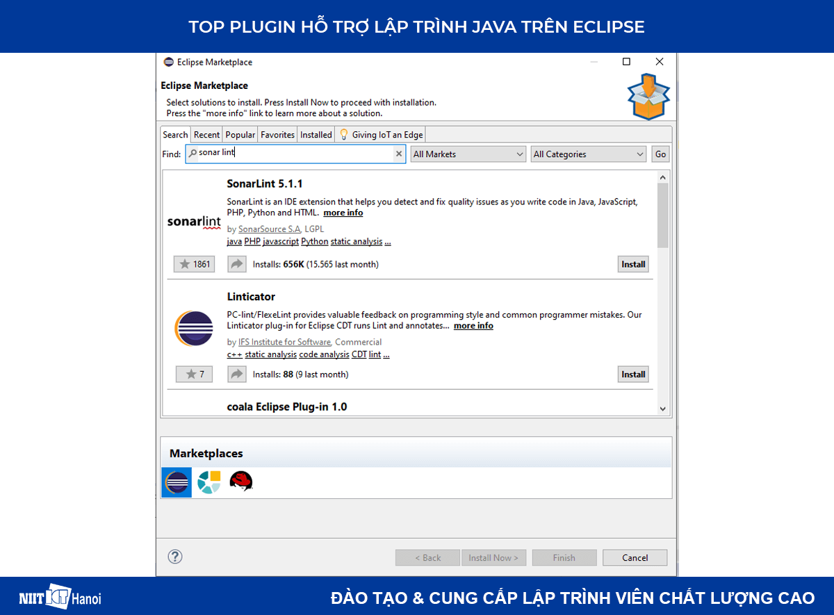 Plugin hỗ trợ lập trình Java trên Eclipse: Sona Lint