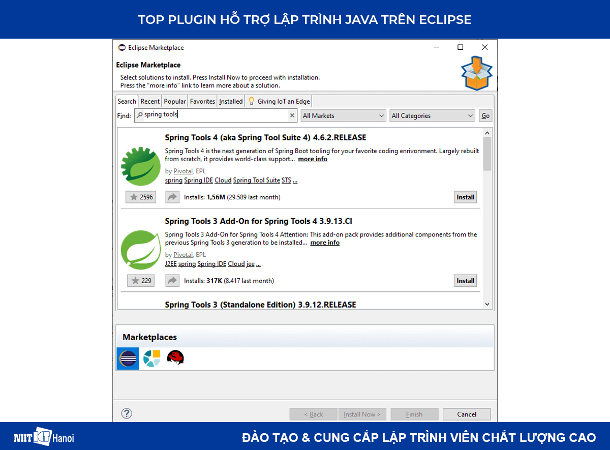 Plugin hỗ trợ lập trình Java trên Eclipse: Spring Tools