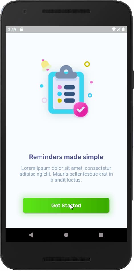 Ví dụ về ứng dụng To-do-list được tạo bởi Flutter