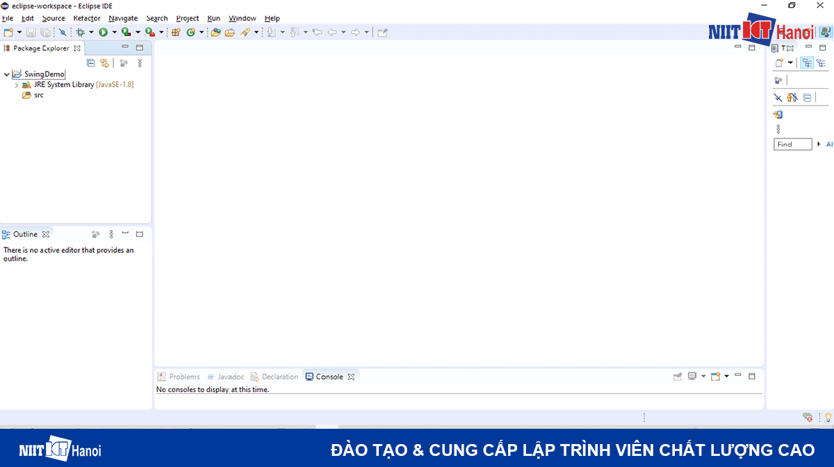 Project Java Swing được tạo thành công