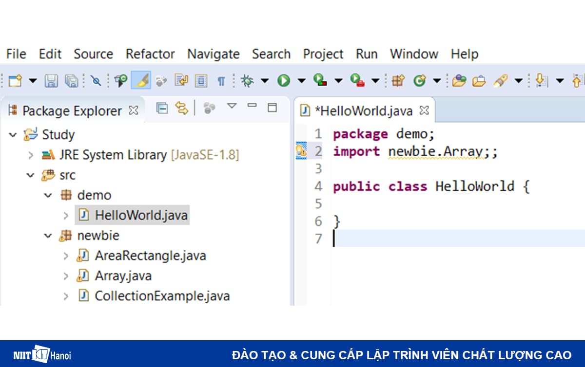 Cách import package trong Java