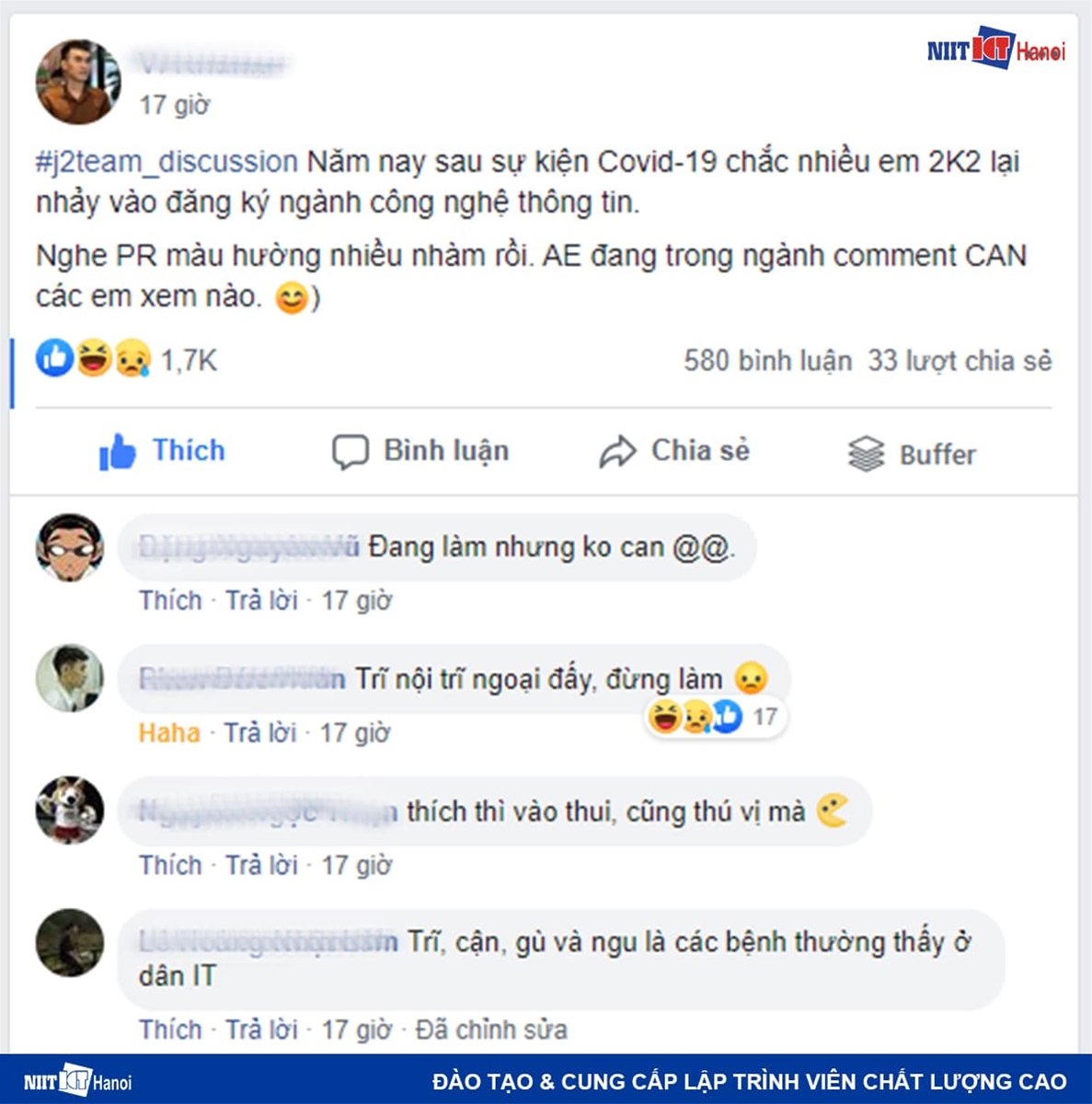 Demo những lời can gián các em 2K2 chọn học ngành công nghệ thông tin