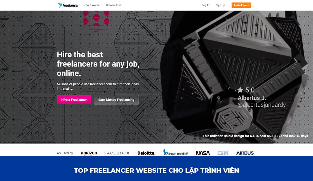 Freelancer Website cho Lập trình viên: Freelancer.com