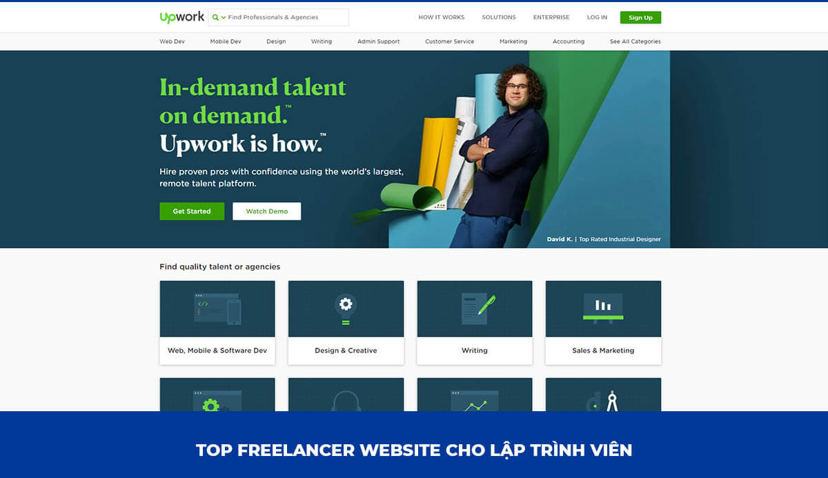 Freelancer Website cho Lập trình viên: Upwork.com