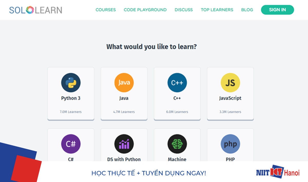 Học Code trên #1 SoloLearn