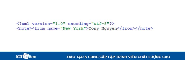 Nội dung trong file XML sau khi thực hiện ghi file XML bằng PHP
