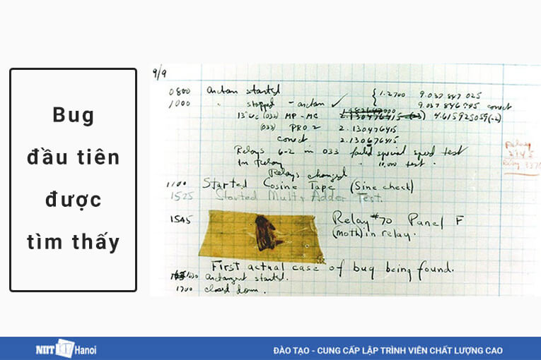 Bug đầu tiên được tìm thấy