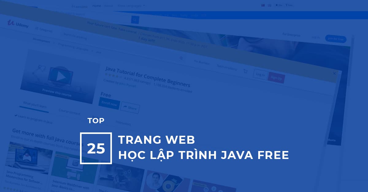 25+ Trang Web Học Lập trình Java Miễn Phí