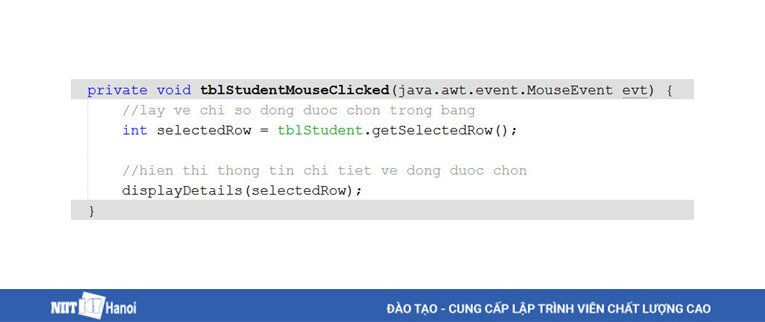 Xử lý Event MouseClick - Lập trình Java Swing