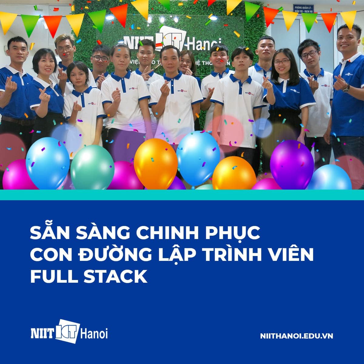 Những lập trình viên Fullstack bắt đầu luyện công tại NIIT-ICT Hà Nội