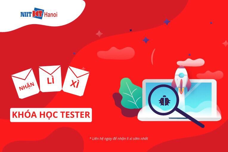 Chào xuân- Lì xì học bổng lớn, chỉ còn 4.XXX khi đăng ký khóa học Tester