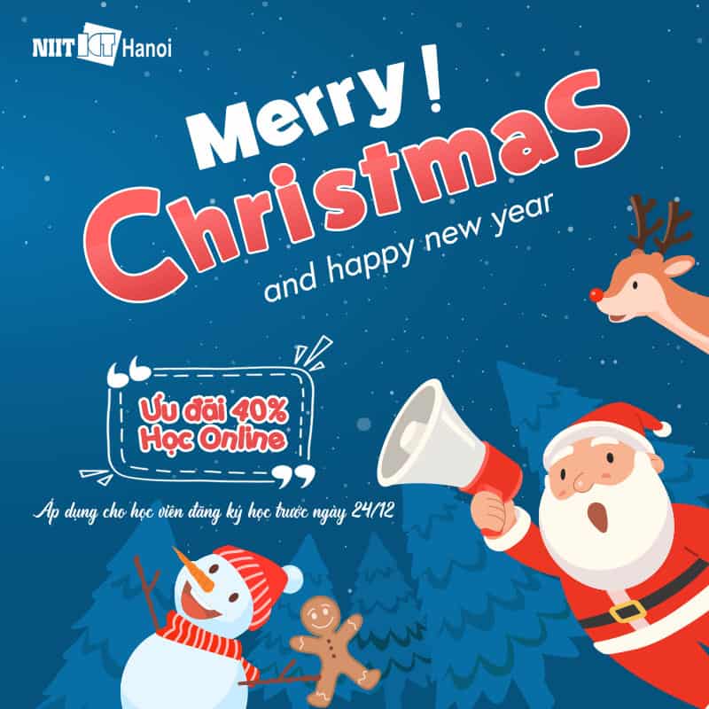 Đón Noel rộn ràng cùng ưu đãi học phí lên tới 40%