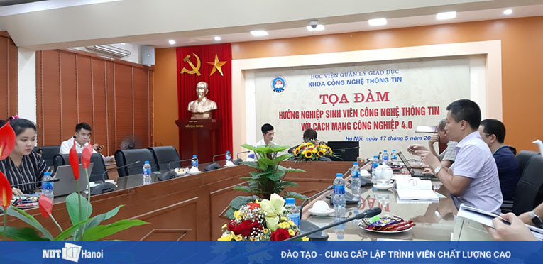 [NIIT-ICT Hà Nội] Tham dự tọa đàm: Hướng nghiệp sinh viên công nghệ thông tin với cách mạng công nghiệp 4.0