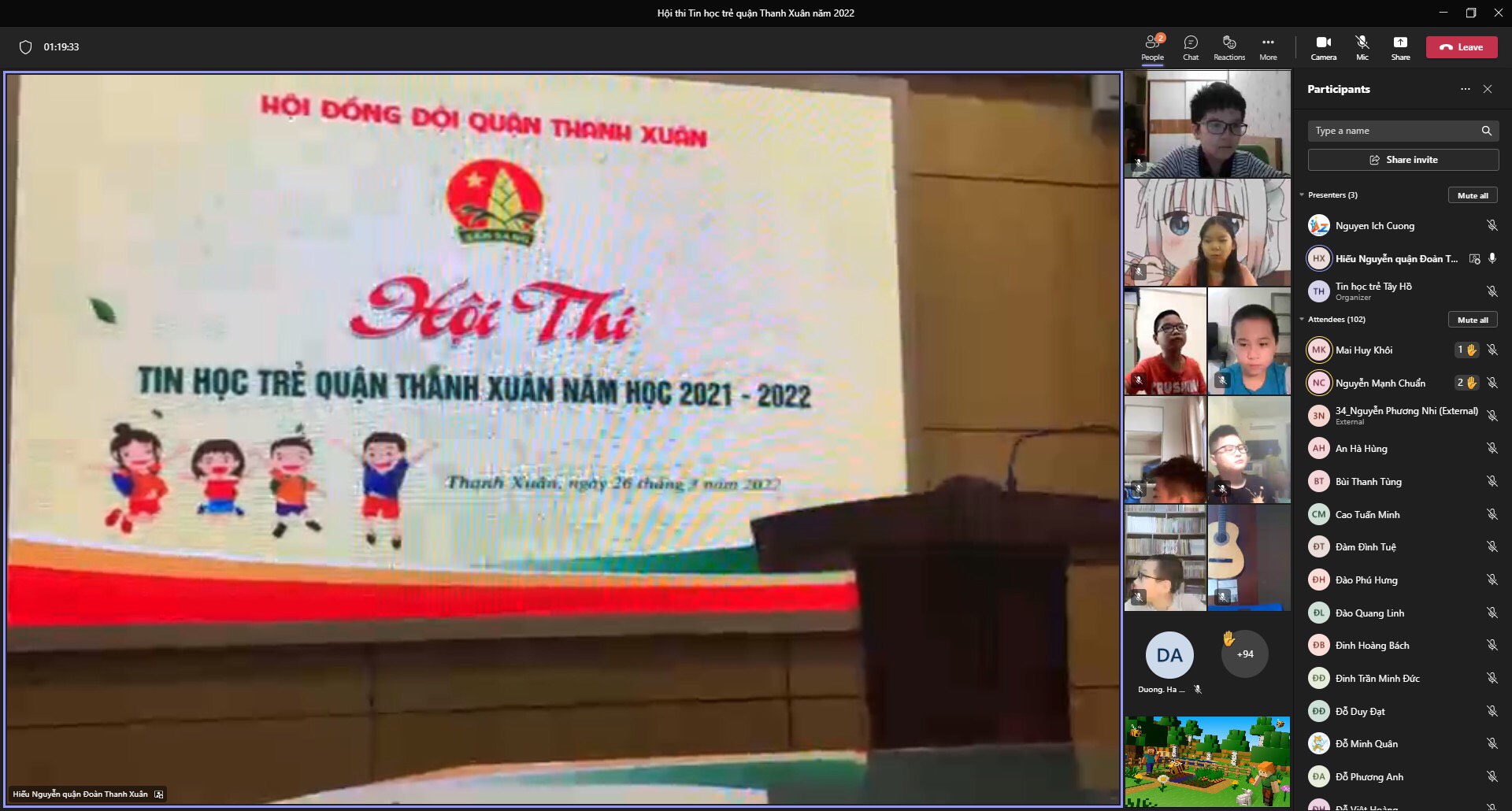 NIIT ICT Hà Nội tiếp tục đồng hành cùng hội thi tin học trẻ quận Thanh Xuân 