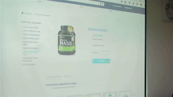 Web bán đồ dinh dưỡng