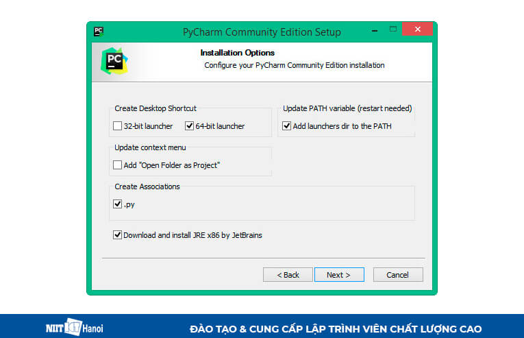 Chọn cài Tùy chọn Cài Đặt