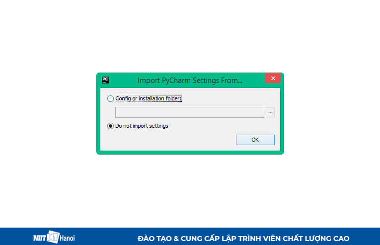 Chọn Có hay Không Import các cài đặt trước