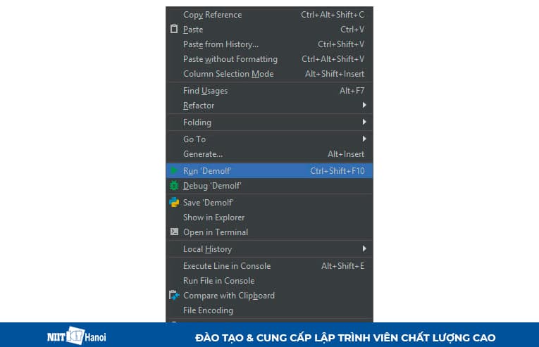 Chạy chương trình để xem kết quả