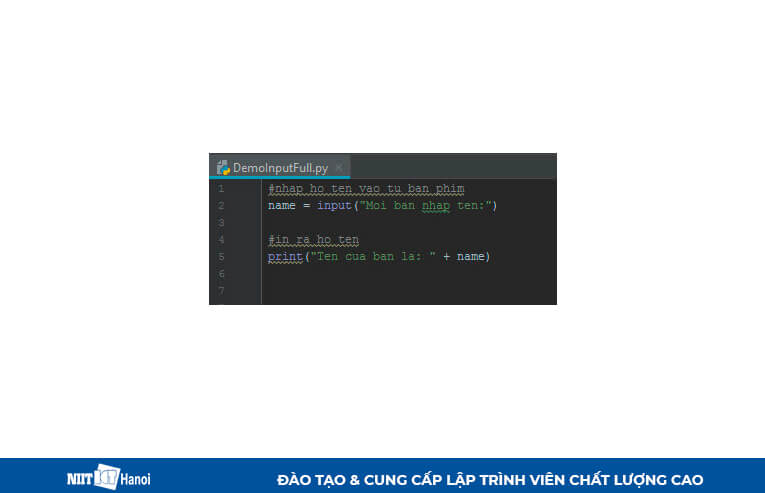 Viết mã Python đơn giản để chạy thử nghiệm