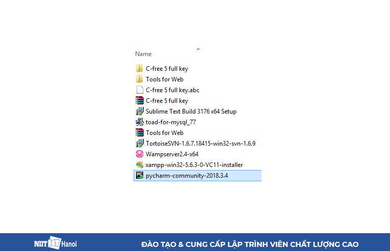 Bắt đầu cài đặt PyCharm lên máy