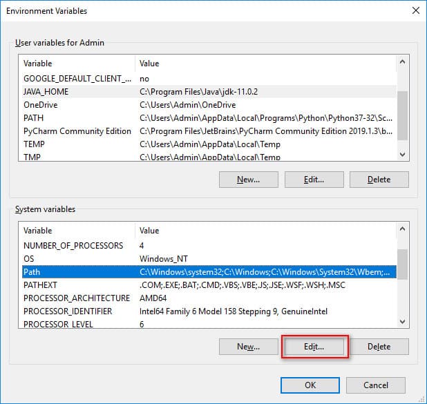 Hướng dẫn cài đặt đường dẫn Path trong System variable: Bước 1