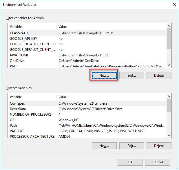 Hướng dẫn cài đặt đường dẫn Path trong Java: Bước 4