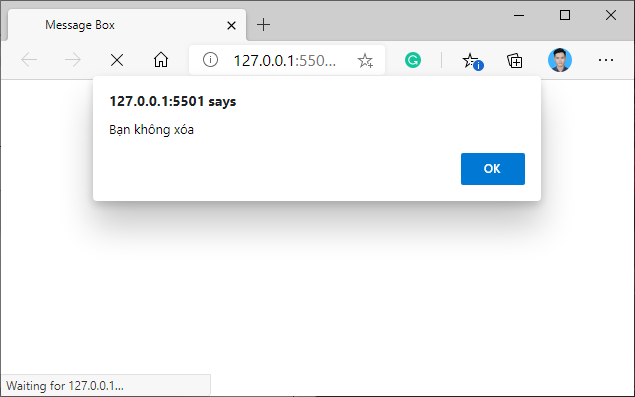 Ví dụ minh họa sử dụng confirm() trong JavaScript (3)