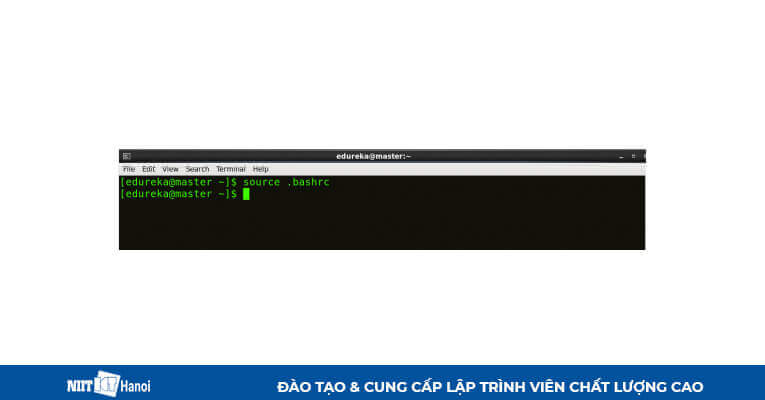 Cài đặt Multi Node Cluster trong Hadoop: Thực thi lệnh source .bashrc