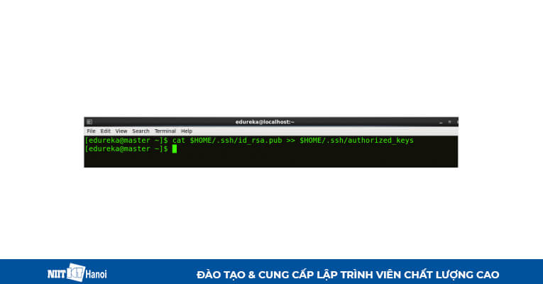 Cài đặt Multi Node Cluster trong Hadoop: Sao chép ssh key được tạo vào node chính