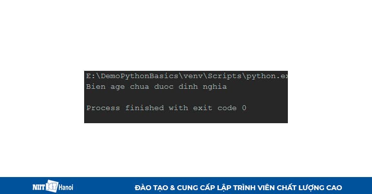 Cơ chế xử lý Exception trong Python - VD1