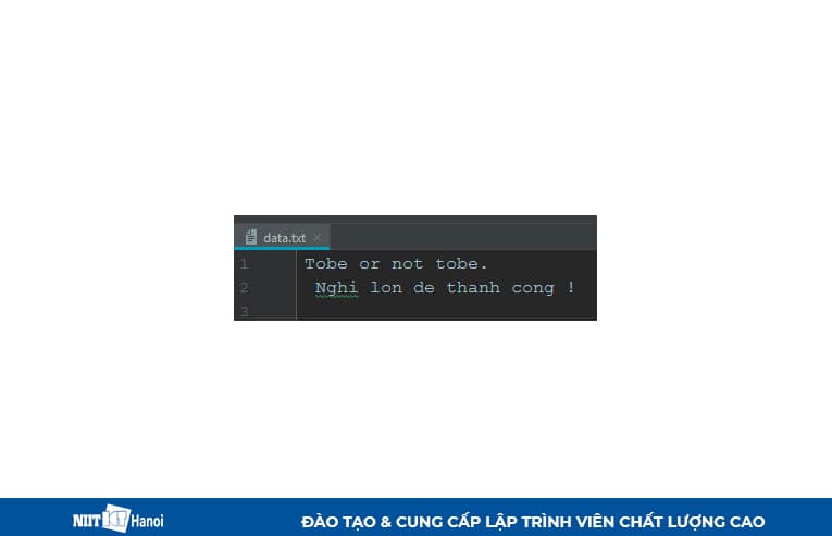 Kết quả của chương trình ghi file trong Python