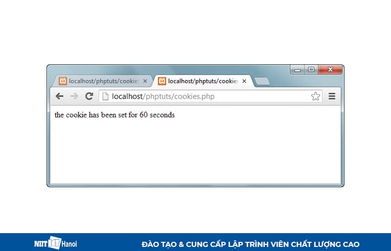 Thông báo tạo Cookie thành công