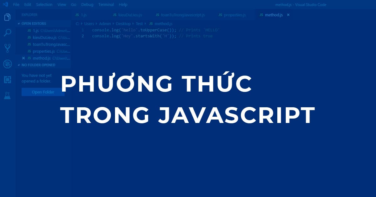 Phương thức trong Javascript