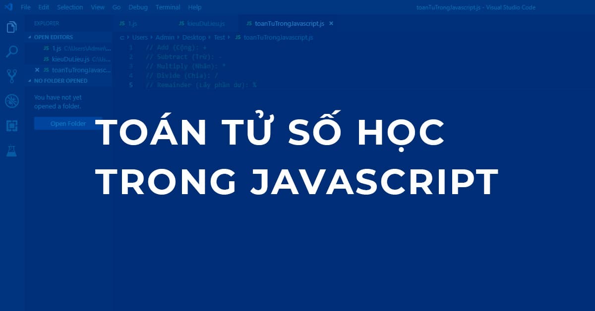 Toán tử số học trong Javascript