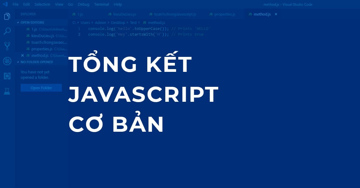 Tổng kết Javascript cơ bản