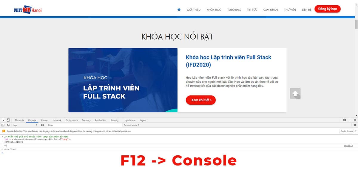 Ví dụ thử nghiệm DOM Selector trên trình duyệt