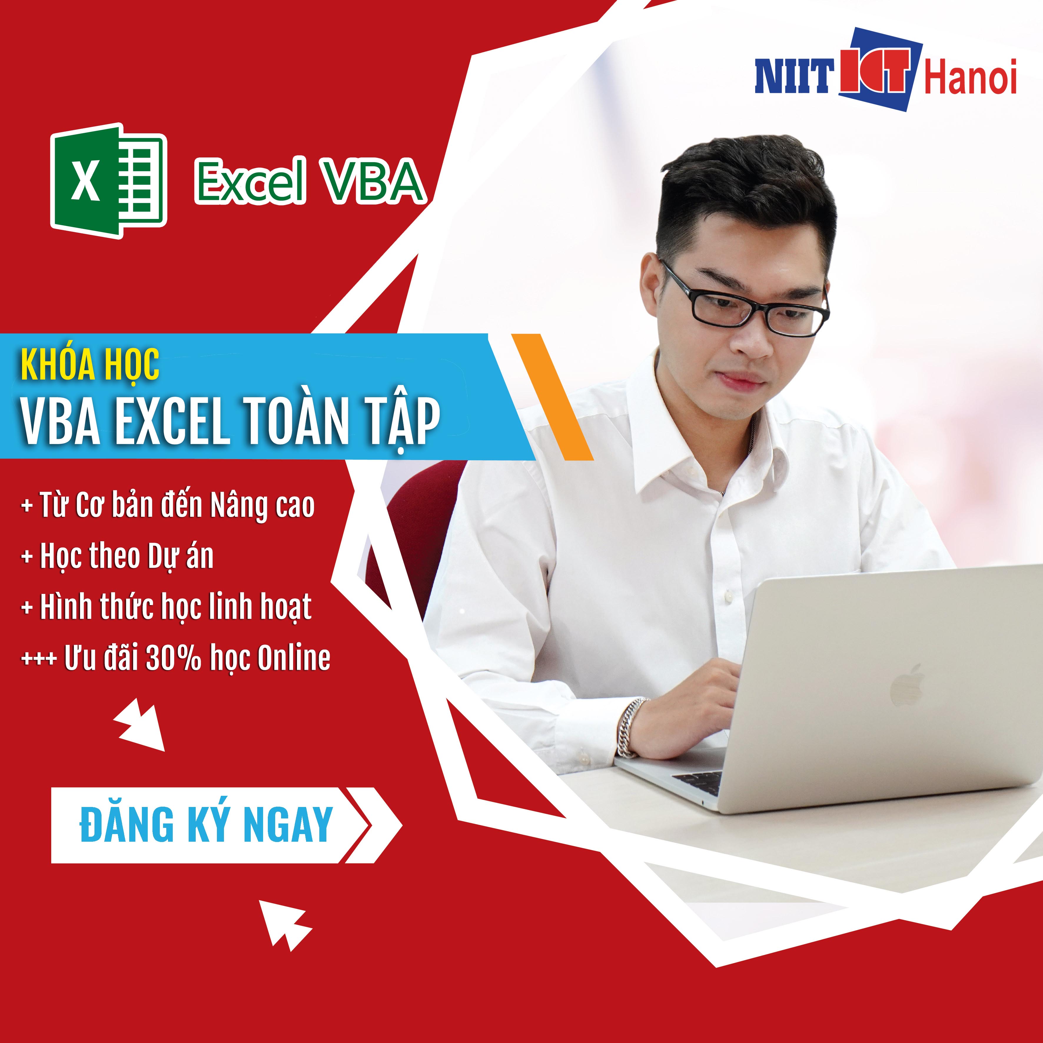 VBA Excel Toàn Tập (Cơ Bản - Nâng Cao)